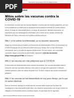 Mitos Sobre Las Vacunas Contra La COVID-19 - Gobierno Del Perú