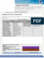 Calendario Civico Escolar 2024