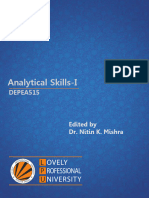 Depea515 Analytical Skills-I