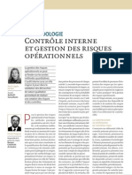 Contrôle Interne Et Gestion Des Risques Opérationnels - Méthodologies