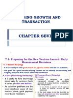 CHAPTER - 7 Managing Growth and Transaction