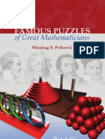 Famous Puzzels of Great Mathematicians