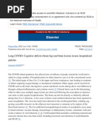 Long-COVID - Cognitive Deficits (Brain Fog) and Brain Lesions in Non-Hospitalized Patients - PMC