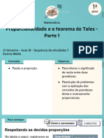 Proporcionalidade e o Teorema de Tales - Parte 1: Matemática