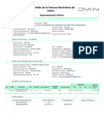 Nota Crédito de La Factura Electrónica de Venta: Representación Gráfica