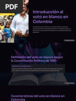 Introducción Al Voto en Blanco en Colombia