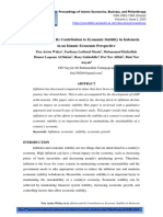 Inflation and Its Contribution To Economic Stability in Indonesia in An Islamic Economic Perspective