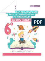 6° Cuadernillo de Actividades para La Consolidación de Aprendizajes 2do. Momento