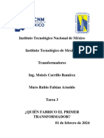 Tarea 3 El Primer Transformador