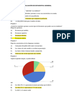 Evaluación de Estadistica General