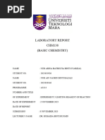 Laboratory Report CHM138