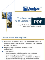 BGP Troubleshooting Juniper