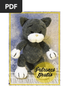 Felpa Lindo Gato Amigurumi PDF Patrones Gratis en Espanol