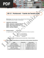 Protoboard - Fuente de Tensión Dual.