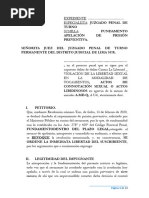 Apelacion Prisión Preventiva Actos Contra El Pudor Menor de Edad NCPP