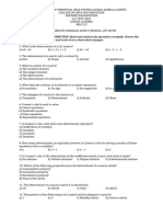 Linear Algebra Midterm Exam