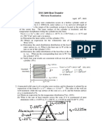 Heat Trandfer Mid-Term (Chapter1 4)