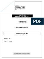 Geography p1 Gr12 QP Sept2020 - English