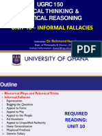 ROLAND OPPONG (Unit 10 - Informal Fallacies)