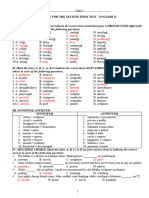 G11 - GV - Review For The Second Term Test - 11