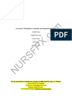 NURS FPX 6218 Assessment 3 Planning For Community and Organizational Change