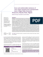 Virulence and Antimicrobial Resistance of Common.5