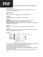 Exp 2.3 Environment Factors On Rate of Photosynthesis