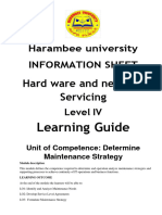 Determine Maintenance Strategy Material LO1