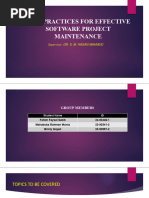 Best Practices For Effective Software Project Maintenance 