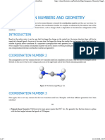 Coordination Numbers and Geometry - Chemistry LibreTexts