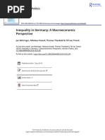 Behringer Et Al 2019 - Inequality Germany Macroeconomic Perspective