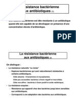 La Résistance Bactérienneaux Antibiotiques