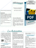 BROCHURE de La Autoestima