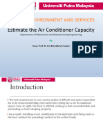 Estimate The Air Conditioner Capacity