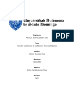 Tarea 3.1 Clasificación de Los Medios o Recursos Didácticos PDF