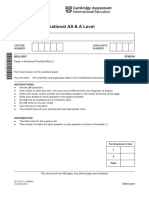 Cambridge International AS & A Level: BIOLOGY 9700/34