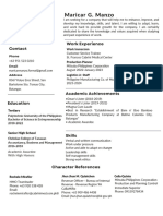 Black and White Simple Professional Resume