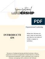 Organizational Leadership