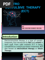 Electro Convulsive Therapy Ect by MR Kalyan Kumar MSC N Compress