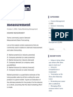 1.2 Demand Measurement