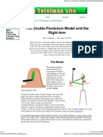 Double-Pendulum Model and Right Arm