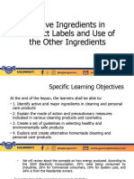 Active Ingredients in Product Labels