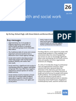 Mental Health and Social Work