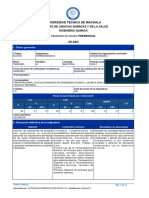 Syllabus Termodinámica