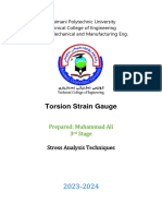 Torsion Strain Gauge