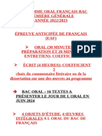 Programme Bac 2023 2024 2