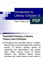 Introduction To Literary Criticism (I) 10