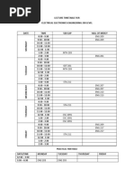 Eee 200lvl Timetable