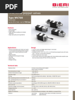 Directional Poppet Valves: Type WV700