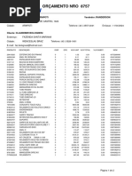 Orçamento Nro 8757